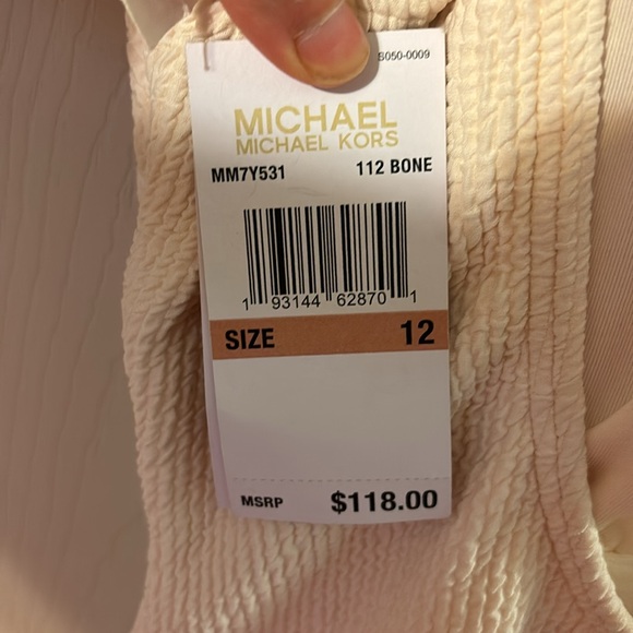 NWT Michael Kors One Piece in Bone Size 12 - Picture 3 of 6